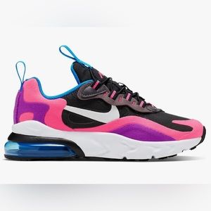 Nike Air Max 270 React
Black Hyper Pink Vivid Purple (PS)